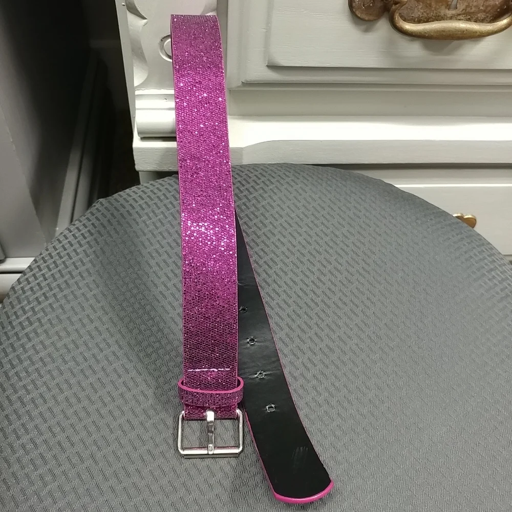 Children's Place Little Girls Belt 4-7 Pink Sparkle
